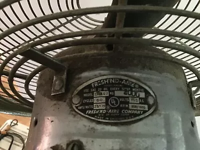 Art Deco Standing Fan 3 Speeds Fresh’nd Aire Co. Chicago • $350