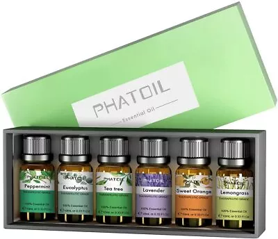 $15.99 • Buy Pure Essential Oils Gift Set -6x 10ml -For Aromatherapy,Diffuser,Sleep,Skin Care