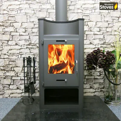 Wood Burning Stove With Back Boiler Wood And Multi-fuel Elegance 12kw • £1099.99