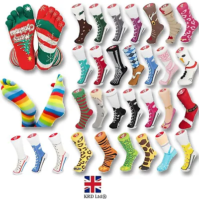 £5.79 • Buy SILLY SOCKS Christmas Novelty Funny Imitation Sneaker Socks Stocking Filler Gift