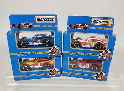 $45 • Buy MATCHBOX 1992 Series 1 LEGENDS Modified Cars M Troyer Stevens J Cook R Bouchard 