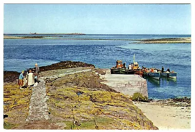 1960s J Arthur Dixon Postcard Boats Arriving At Inner Farne Islands Unposted • £2.91