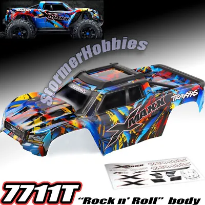 Traxxas X-Maxx Pre-Painted (Rock N' Roll) Body TRA7711T Ready To Mount • $99.95