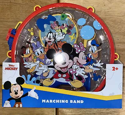 Disney Junior Mickey Mouse Toy 10 Piece Marching Band Drum Set New Sealed Box • $19.90