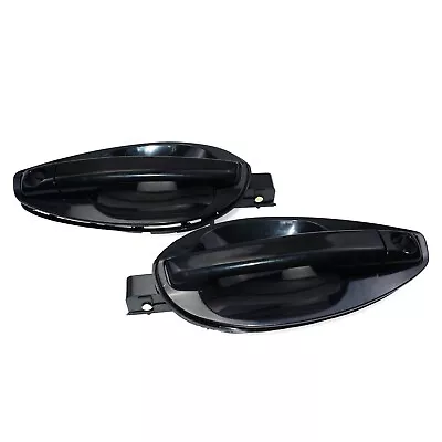 2Pcs Outside Black Door Handle Left & Right For Hyundai Tiburon Coupe 2003-2008 • $45.38