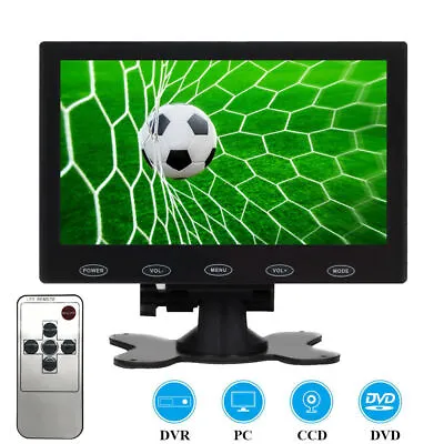 7  Inch Portable Monitor LCD CCTV Display Screen HDMI/AV/VGA Input W/ Speaker UK • £54.47