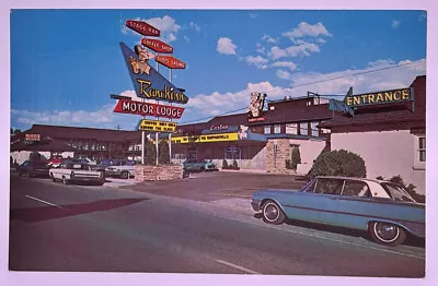 Ranchinn Motor Lodge Elko Nevada NV Old Cars Vintage Chrome Postcard Googi • $7.99