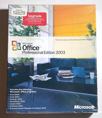 Microsoft Office 2003 Professional Edition Upgrade W/ Product Key (2 Disks) • $12