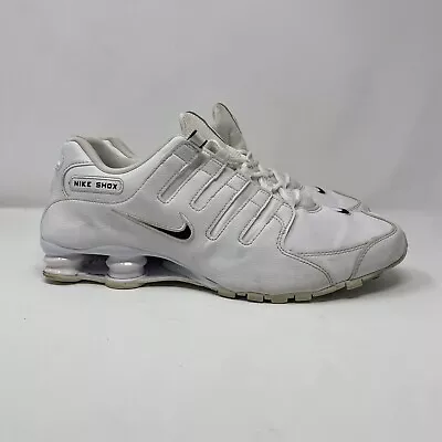 Nike Shox NZ SL All White Running Shoes 501524-106 Mens Size 12 • $65.99