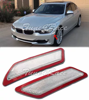 For 13-15 BMW F30 F31 3-Series Base Bumper Reflector CLEAR Side Marker Lights • $15.99