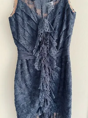 Vintage Chanel Navy Lace Dress Size 34 • $650