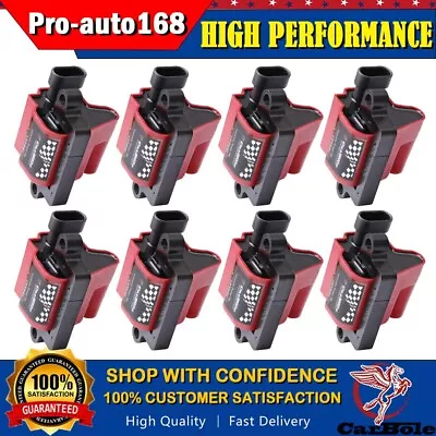 8 High Performance Square Ignition Coils For Chevy GMC 4.8L 5.3L 6.0L 8.1L UF271 • $115.95
