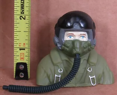 Model R/C Airplane Pilot Helmet Head Figure 1/8? NOS • $3.99