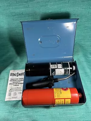 Vintage Bernz O Matic Torch TS2000 In Metal Blue Box And Manual B4 • $24.99