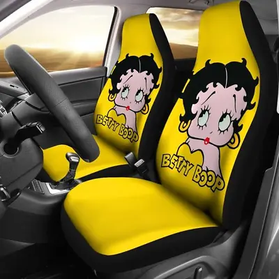 $54.99 • Buy Cute Betty Boop Cartoon Fan Gift Car Seat Covers (set Of 2)