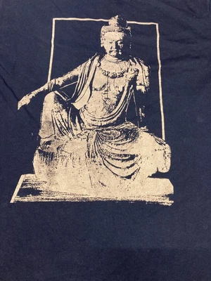 £8.95 • Buy Novelty Buddha T-Shirt Black Men's Large Peace Tee Festival Hippy