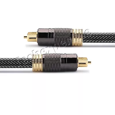 2m Black Premium Toslink Optical Fibre Cable S/PDIF 5.1 7.1 7.2 Digital Audio • $23.97