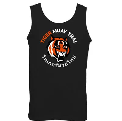 TIGER MUAY THAI VEST MMA UFC Martial Arts Phuket Thailand Training Top Gym • £11.99