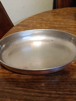 Vintage Copper Clad Oval Au Gratin Fish Poacher Pan Made In Portugal 10 X 7 1/2  • $49.99