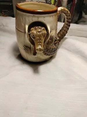 Alligator Bobblehead Coffee Cup Vintage • $13.99