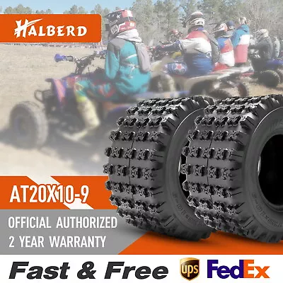 Set Of 2 Halberd 20x10-9 ATV Tires Sport Quad 20x10x9 All Terrain GNCC Race Tire • $104.98