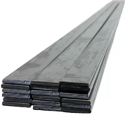 Bright Annealed Flat Metal Mild Steel Strip 1/2 W X 3/32  Thick X 36  L (18 Pcs) • $45