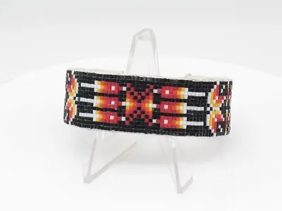 Native American Navajo Handmade Wide Bead Cuff Bracelet • $68