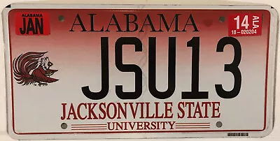 JSU GAMECOCKS License Plate #13 Jacksonville State University College Burgess AL • $44.99
