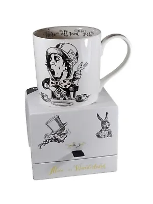 V&A Alice In Wonderland Fine China Can Mug With Mad Hatter Design Boxed. • £15.99