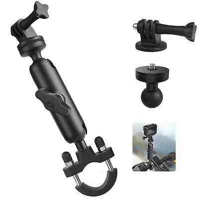 Motorcycle Bike Camera Bracket Handlebar Mount Holder Clamp For Gopro Hero 10 9 • $21.99