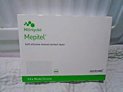 Mepitel Soft Silicone 3 X4  Rectangle Sterile Contact Layer Box Of 10 #290799 • $19.99