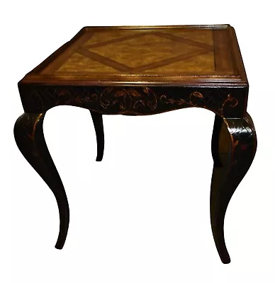 Vintage Baker/Milling Road Painted Venetian Style Burl Top Table • $698