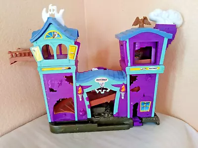 Matchbox Haunted House Hero City Sounds Blue Purple Toy Playset Mattel • $60