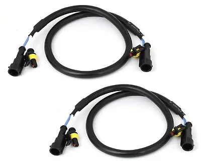 HID Extension Wire 50CM 9006 Two Harness Head Light Female Male Replace Plug • $10.45
