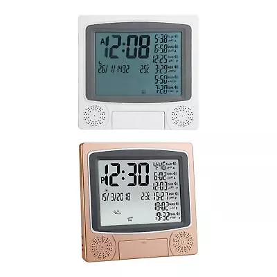 Azan Clock Digital Wall Clock Islamic Hanging Backlight Function Mosque Table • $47.11