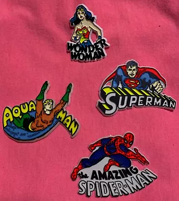 1975 Mego Era Super Friends Magnet Lot: WONDER WOMAN  AQUAMAN  ++ • $79