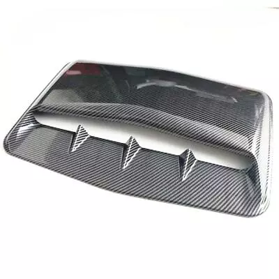 Carbon Fiber Look Car Air Flow Intake Hood Scoop Vent Bonnet Cover Entrance Trim • $35.90