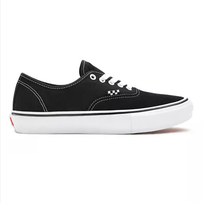 Vans Skate Authentic Shoes In Black White-  - • $77.99