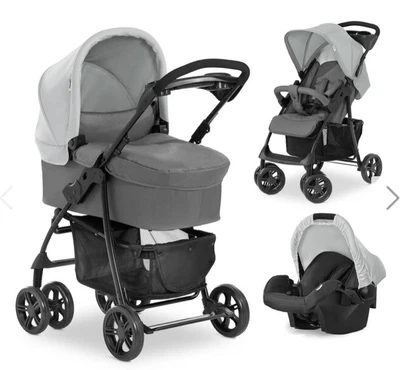 £99 • Buy BRAND NEW Hauck Shopper Trio Set Grey Travel System Pushchair UpTo 25kg RRP £210