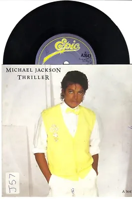 MICHAEL JACKSON - THRILLER B/w THINGS I DO FOR YOU (LIVE) 7  SINGLE P/S VGC 1983 • $6.52
