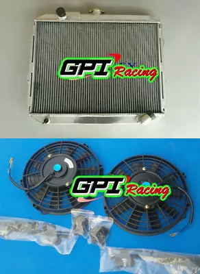 FOR Mitsubishi PAJERO/MENTERO L04-G/L041G-L049G V12V-V98W ALUMINUM RADIATOR+FAN • $283