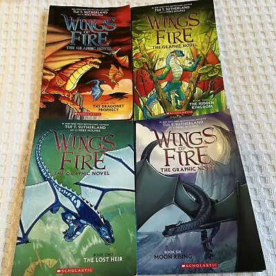 Wings Of Fire Graphic Novels Set Of 4 Tui T. Sutherland 1 2 3 & 6 • $15