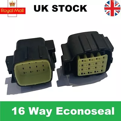 16 Way Econoseal Male & Female Waterproof Multi Connector Plug Kit 16 Pin • £8.99