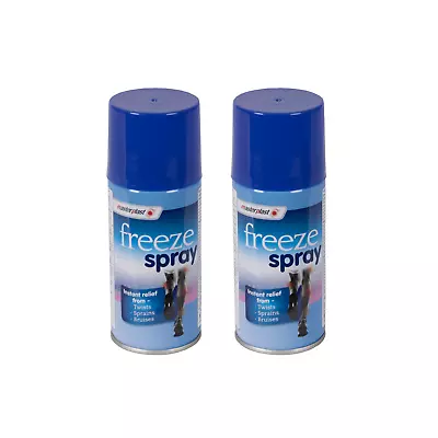 2x Freeze Spray Pain Relief Spray For Muscle Strains Pulls Twists-etc • £7.95