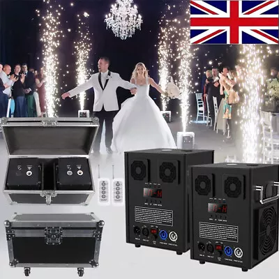 2x 700W Cold Spark Firework Machine Special Stage Effect DJ Wedding &Flight Case • £205.99