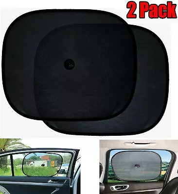 2Pcs Car Sun Shade Cover Blind Mesh Max UV Protection For Rear Front Window Kids • £3.69