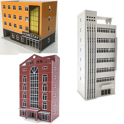 N Scale Buildings Model Railroads Modern Office House 01-10 Color Select Kits • $16.99