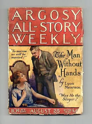 Argosy Part 3: Argosy All-Story Weekly Aug 25 1923 Vol. 153 #6 PR • $12.50