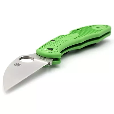 Spyderco Salt 2 - LC200N Wharncliffe - Folding Utility Knife - Green -EDC- Japan • $269