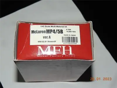 MODEL FACTORY HIRO MFH 1/43 F1 MCLAREN MP4/5B USA/MONACO GP KIT Ver.A K-546 • $199.99